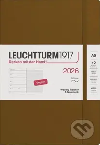 Weekly Planner & Notebook 2026 Medium (A5) Spice Brown