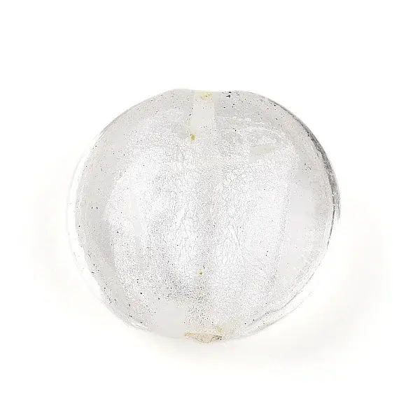 Handmade Silver Foil Glass Beads