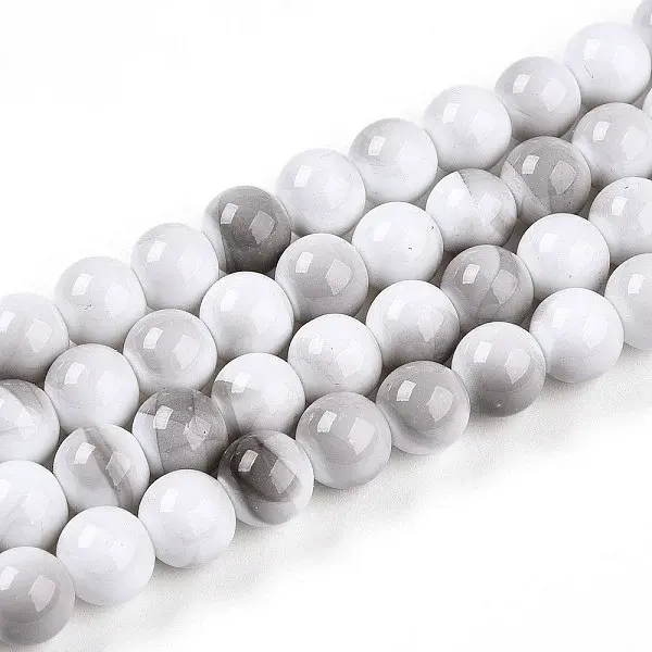 Baking Painted Glass Beads Strands