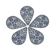 430 Stainless Steel Filigree Pendants