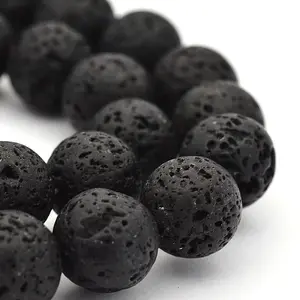 Dyed Lava Rock Round Beads Strands