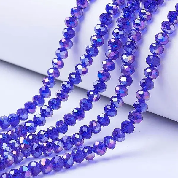 Electroplate Glass Beads Strands