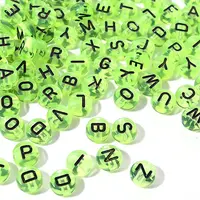 Transparent Light Green Acrylic Beads