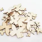 Undyed Wood Display Decorations