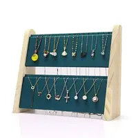 2-Tier Velvet Pendant & Necklace Display Stands