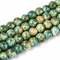 Baking Paint Glass Beads Strands
