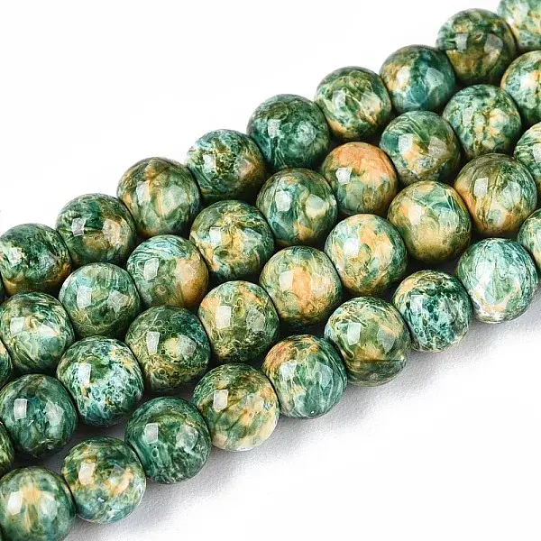 Baking Paint Glass Beads Strands