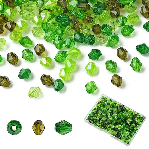 5 Styles Transparent Acrylic Beads