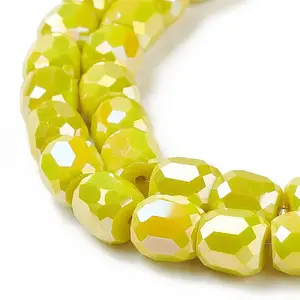 Electroplate Opaque Glass Beads