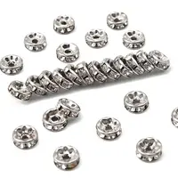 Iron Grade A Crystal Rhinestone Spacer Beads