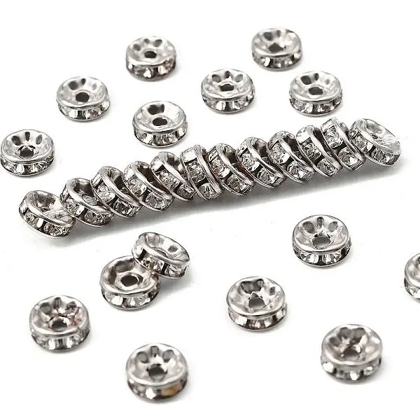 Iron Grade A Crystal Rhinestone Spacer Beads