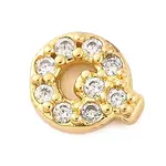 Rack Plating Brass Micro Pave Cubic Zirconia Cabochons