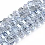 Electroplate Transparent Glass Beads Strands