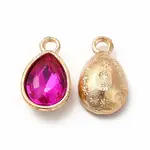 Faceted Glass Rhinestone Pendants