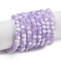 Frosted Crackle Glass Beads