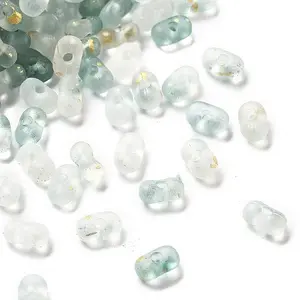 Gradient Color Transparent Frosted Acrylic Beads