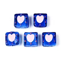 Handmade Spray Painted Lampwork Beads