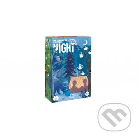 Obojstranné puzzle Deň a noc v lese - puzzle z kategorie 15 - 60 dílků