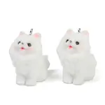 Flocky Resin Pendants