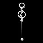 Spray Painted Alloy Bar Beadable Keychain for Jewelry Making DIY Crafts