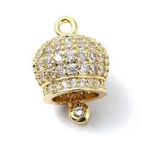 Rack Plating Brass Pave Cubic Zirconia Pendants