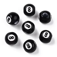 Spray Painted Acrylic Beads