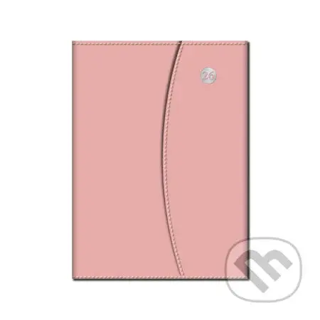 Týždenný diár MAGNETIC 2026 (ružový) (12-mesačný, A5, stĺpcový, magnetické zatváranie)