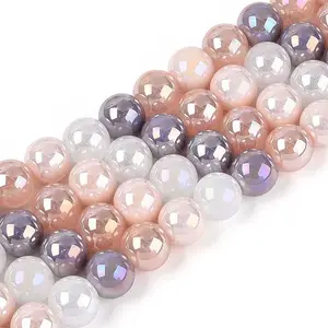 Electroplate Glass Beads Strands