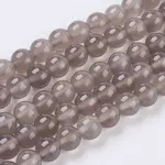 Natural Grey Agate Beads Strands