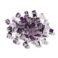 Two Tone Transparent Glass Beads