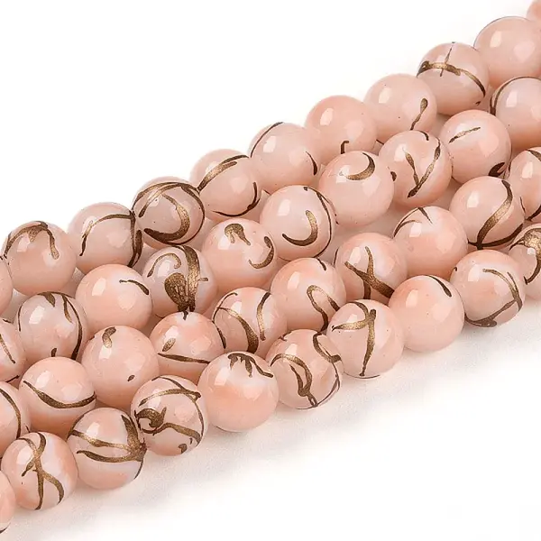 Baking Painted Glass Beads Strands