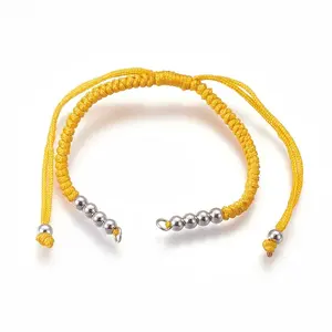 Nylon Cord Braided Bead Bracelets Making