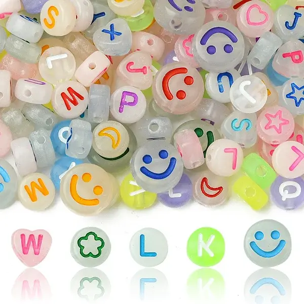 200Pcs Acrylic Beads