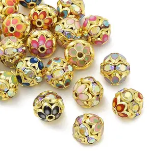 Brass Enamel Beads