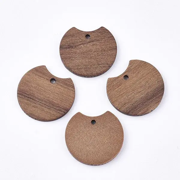 Undyed Walnut Wood Pendants