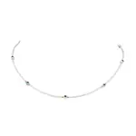 Lampwork Evil Eye & Glass Seed Beads Necklace with Real 18K Gold Plated 304 Stainless Steel Clasps