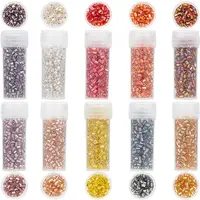 100g 10 colors 11/0 Two Cut Round Hole Glass Seed Beads