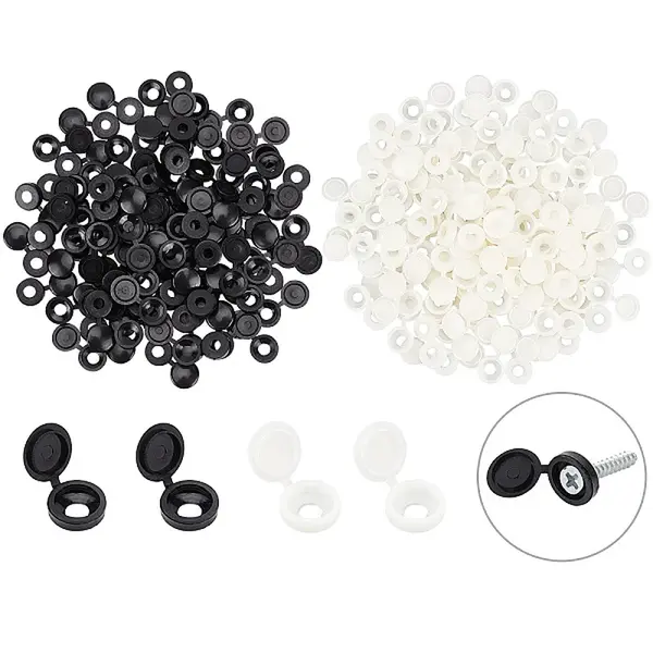 Plastic Hinged Screw Covers