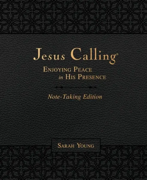 Jesus Calling Note-Taking Edition, Leathersoft, Black, with Full Scriptures - Sarah Young