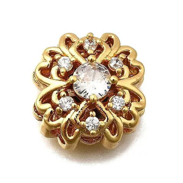 Brass Pave Cubic Zirconia Multi-strand Links