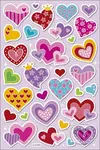 Samolepky - Srdíčka 30 ks - neuveen