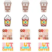 12Pcs 4 Style Food Grade Eco-Friendly Silicone Focal Beads