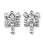 304 Stainless Steel Rhinestone Pendants