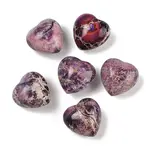 Dyed Natural Imperial Jasper Heart Palm Stone