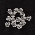 6MM Faceted Bicone Crystal Beads Transparent Clear Acrylic Beads