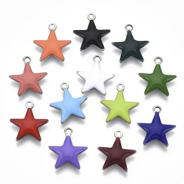 201 Stainless Steel Enamel Charms