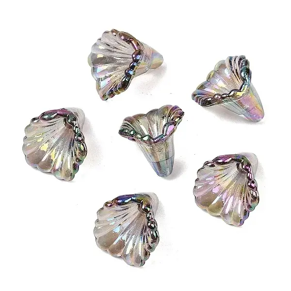 Transparent Acrylic Bead Caps