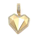 Rack Plating Brass with Cubic Zirconia Pendants