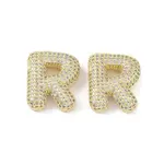 Brass Micro Pave Clear Cubic Zirconia Pendants
