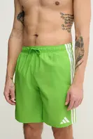 Plavkové šortky adidas 3S BLD SH 8IN zelená farba, JD4242
